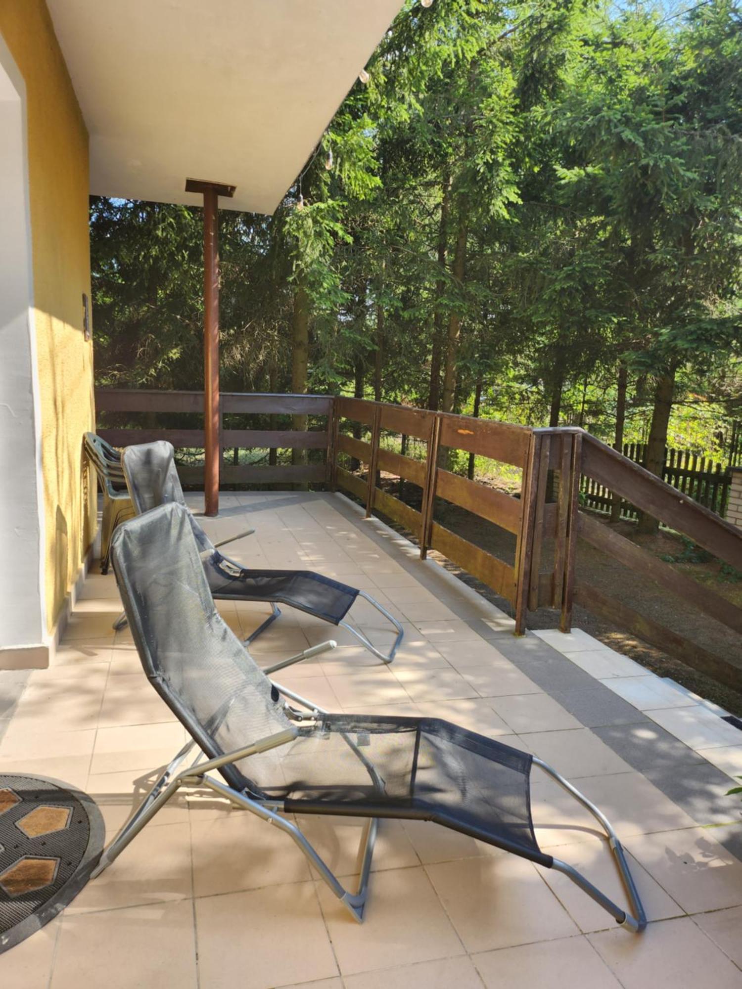 Duzy Dom Wilkasy Zalesie 100M Od Plazy Villa Buitenkant foto